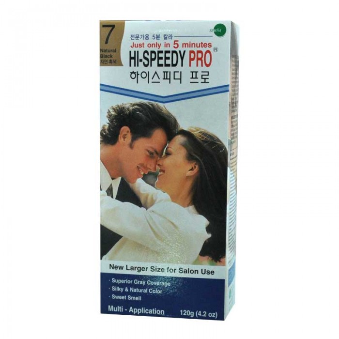 Hi-Speedy  Natural Black-7 Hair Color  Cream-120Gm